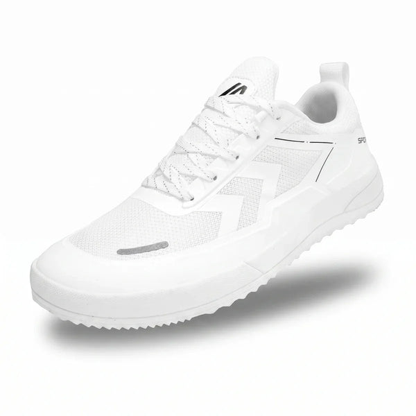 Alvidon VitaStep Weiß – Barfußschuhe, Seitenansicht im Studio, für Damen und Herren