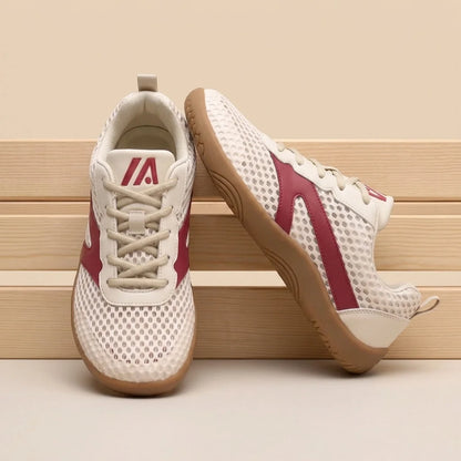 Alvidon WolkenSchritt Beige – Barfußschuhe, Ansicht der flachen Zero-Drop-Sohle, für Damen und Herren