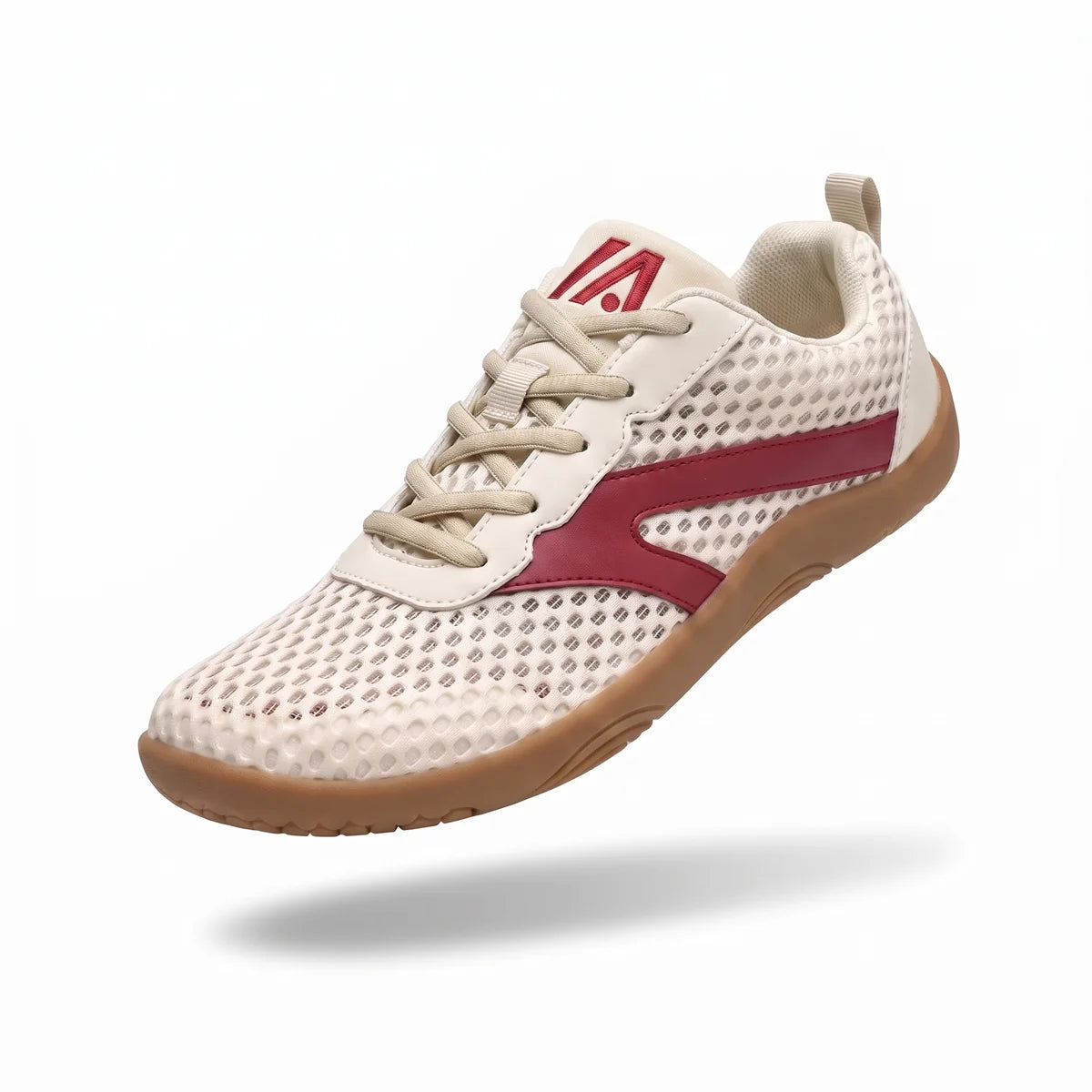 Alvidon WolkenSchritt Beige – Barfußschuhe, Seitenansicht im Studio, für Damen und Herren