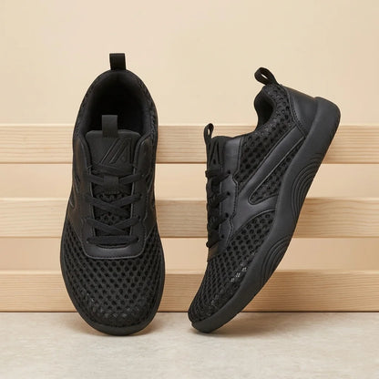 Alvidon WolkenSchritt Beige – Barfußschuhe, Ansicht der flachen Zero-Drop-Sohle, für Damen und Herren